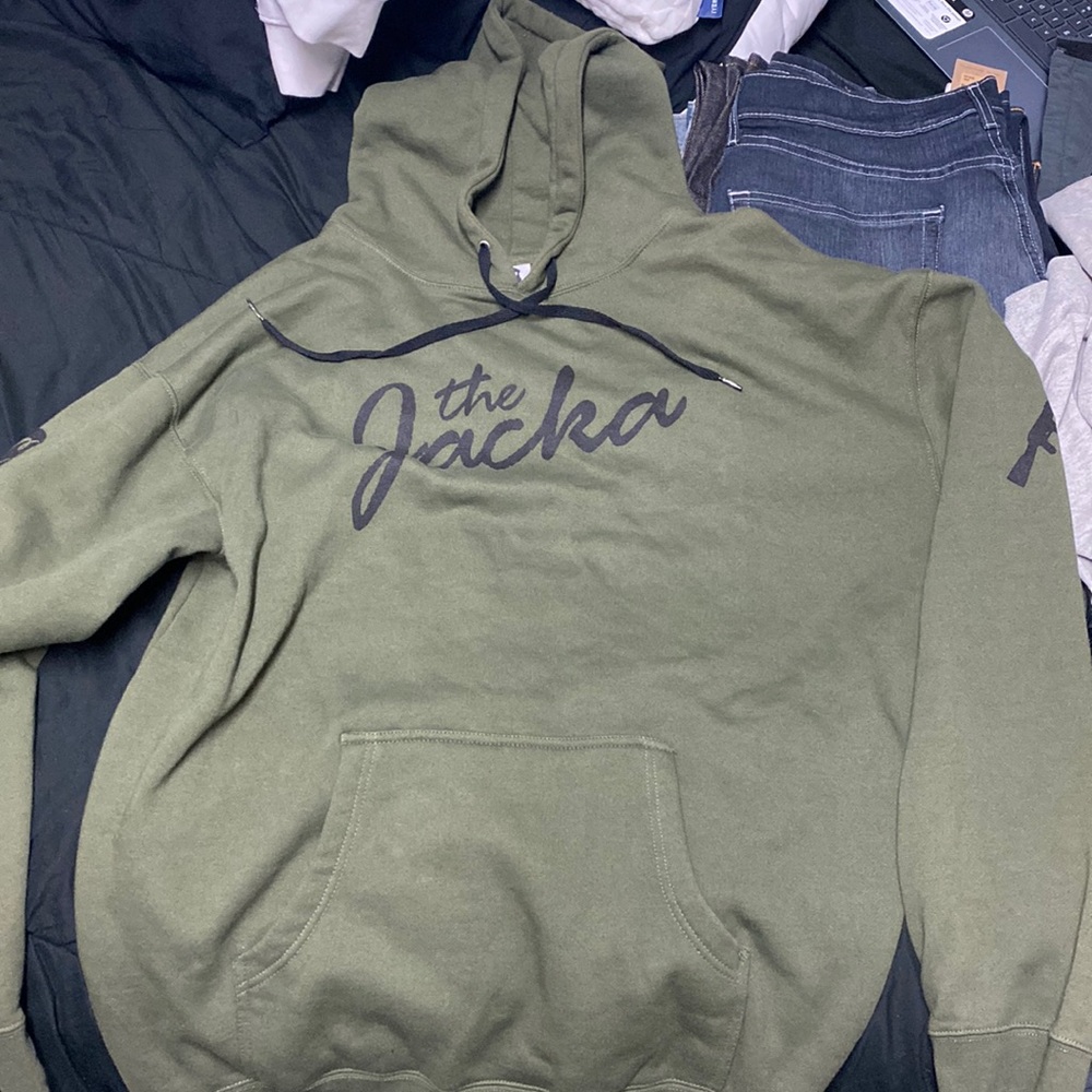 Cookies x the jacka green hoodie size xl